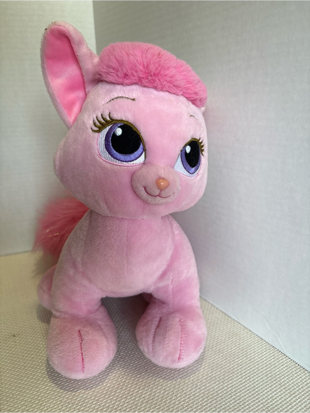 Build A Bear Disney Palace Pets Aurora Sleeping Beauty Pink Plush Cat'